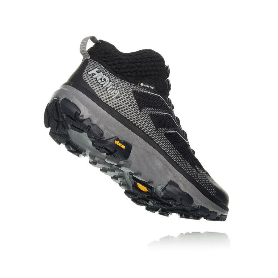 Black / Grey Hoka Toa GTX Men's Sneakers | USA80TQGR