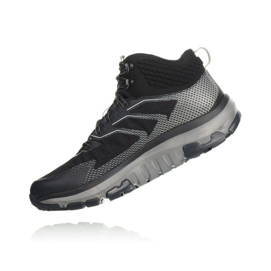 Black / Grey Hoka Toa GTX Men's Sneakers | USA80TQGR