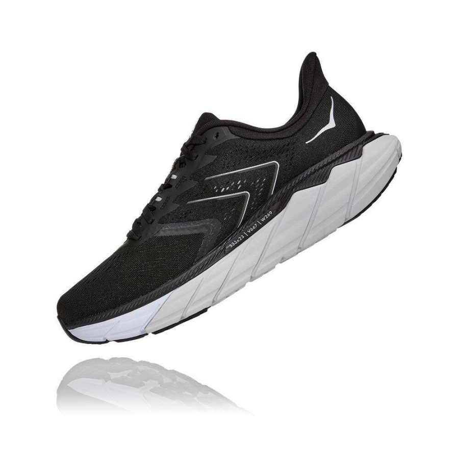 Black Hoka Arahi 5 Men's Road Running Shoes | USA36HGVR