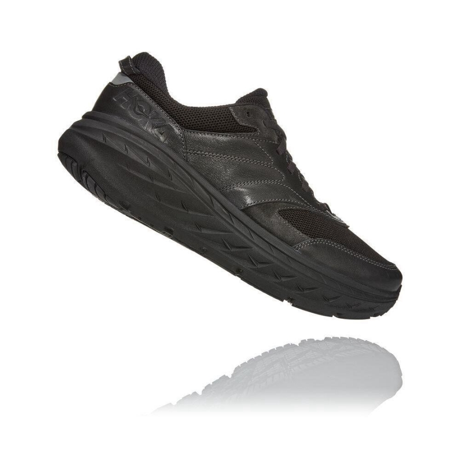 Black Hoka Bondi L Men's Road Running Shoes | USA91DOTG