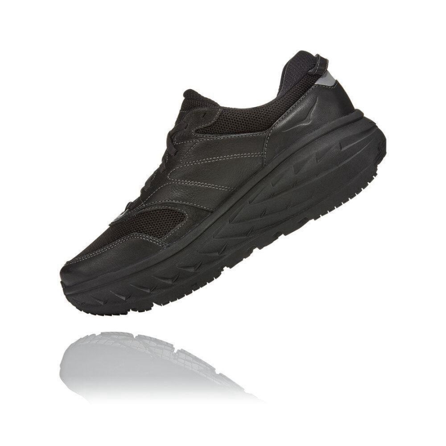 Black Hoka Bondi L Men's Road Running Shoes | USA91DOTG