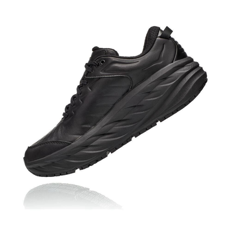 Black Hoka Bondi SR Men's Road Running Shoes | USA45BOWD