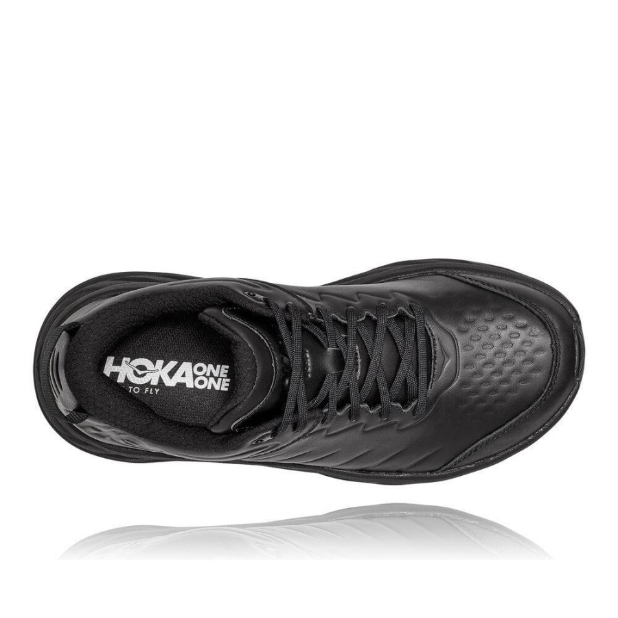 Black Hoka Bondi SR Men's Road Running Shoes | USA45BOWD