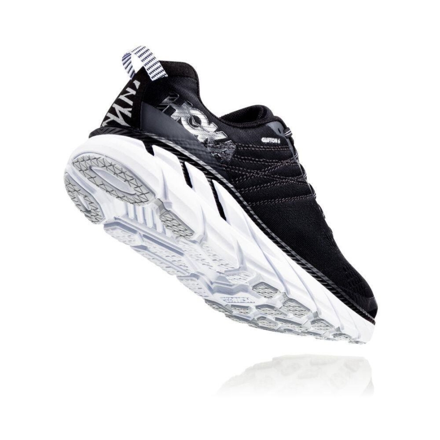 Black Hoka Clifton 6 Women's Road Running Shoes | USA62NIXK