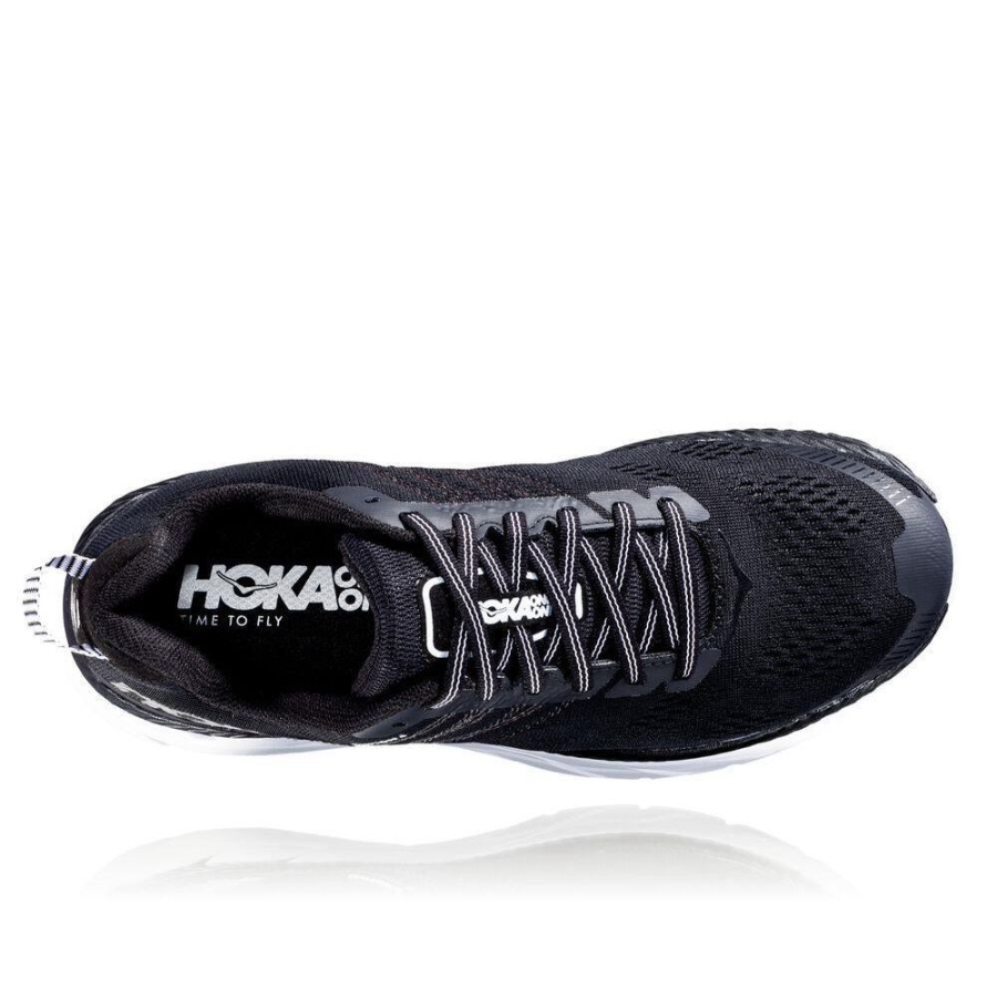 Black Hoka Clifton 6 Women's Sneakers | USA76NJHK