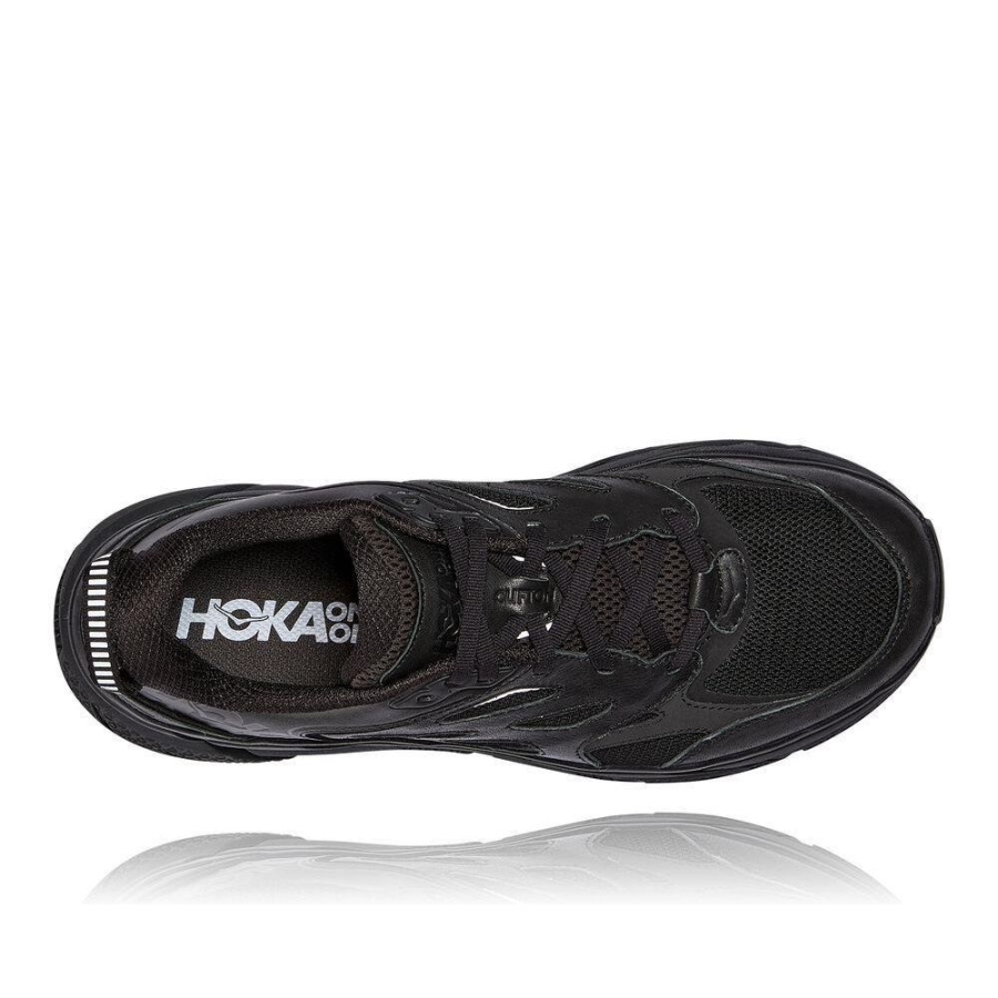 Black Hoka Clifton L Men's Sneakers | USA86WHIG