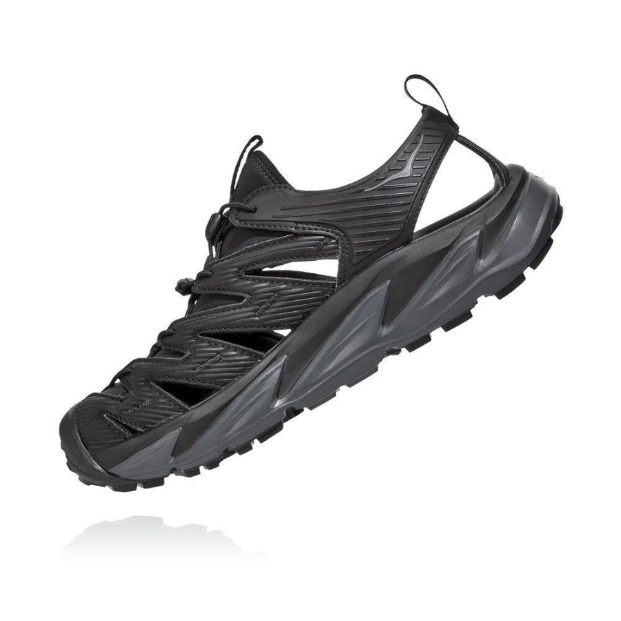 Black Hoka Hopara Men's Hiking Sandals | USA41QCZB