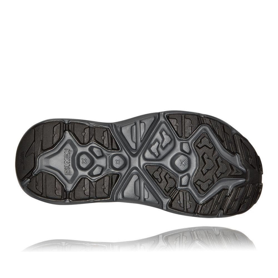 Black Hoka Hopara Men's Recovery Sandals | USA97IDBO