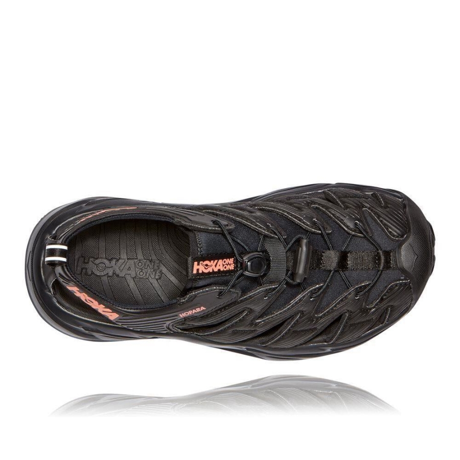 Black Hoka Hopara Women's Hiking Sandals | USA82CQKJ