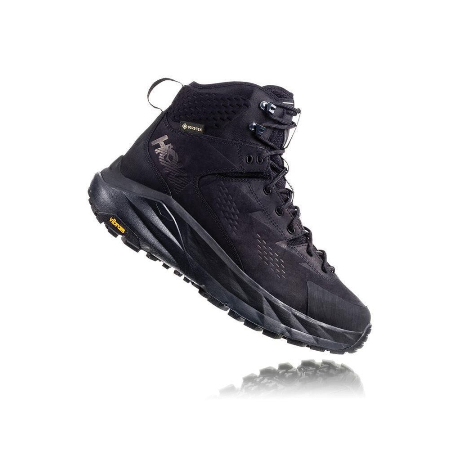 Black Hoka Kaha GTX Men's Sneakers | USA91XAOV