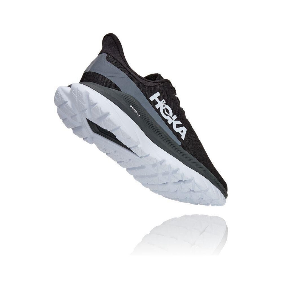 Black Hoka Mach 4 Women's Road Running Shoes | USA98UABH