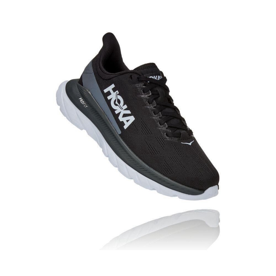 Black Hoka Mach 4 Women\'s Sneakers | USA04WPKN