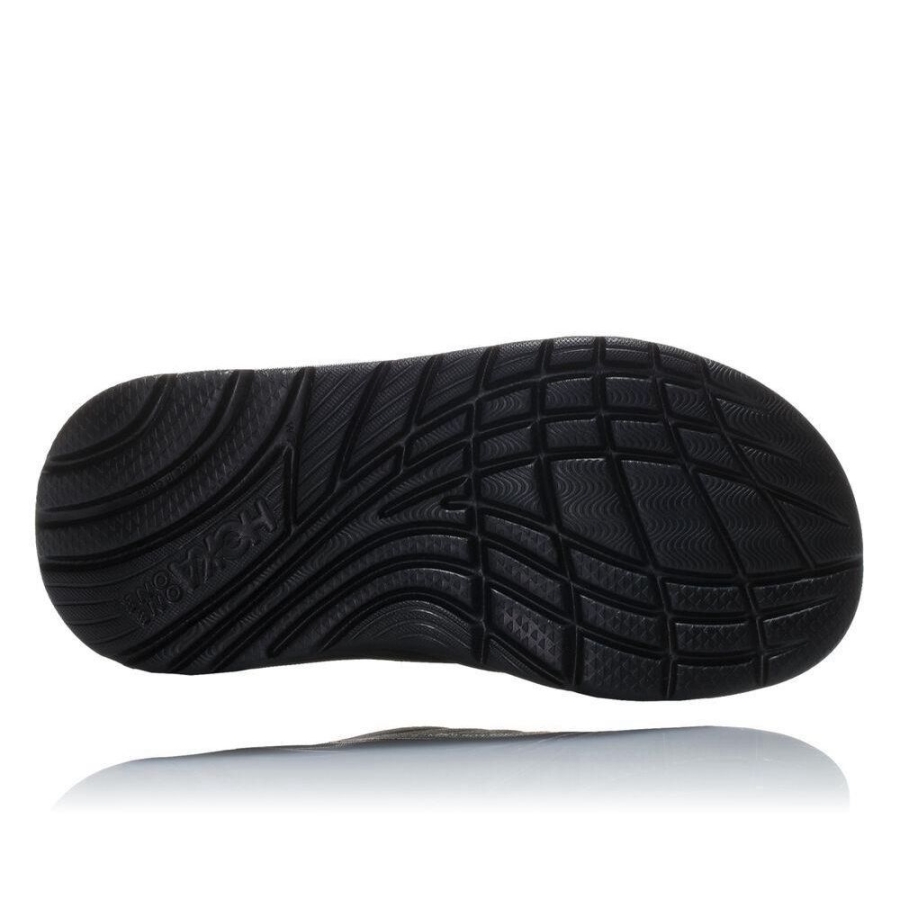 Black Hoka ORA Women's Recovery Slides | USA75RDYF