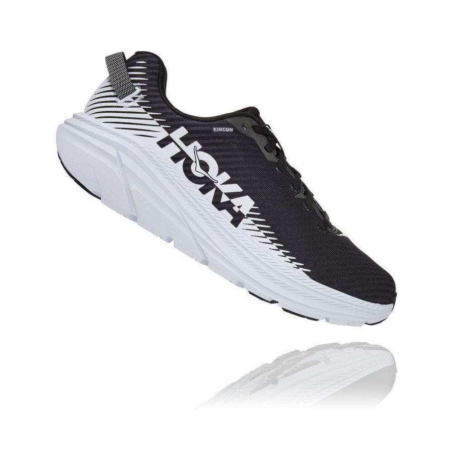 Black Hoka Rincon 2 Men's Road Running Shoes | USA80TEPF