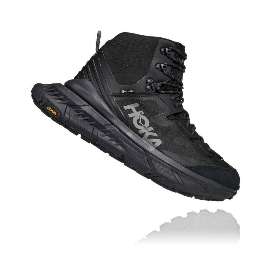 Black Hoka TenNine Hike GTX Men's Lifestyle Shoes | USA57QGHD