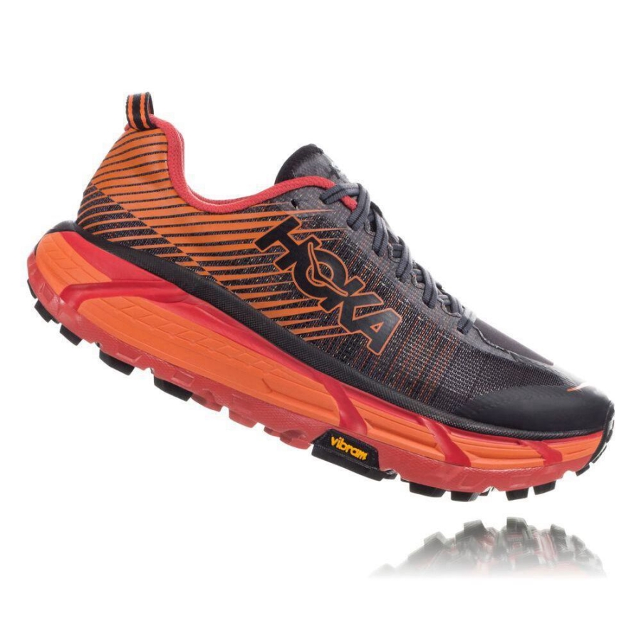 Black / Orange Hoka EVO Mafate 2 Men's Hiking Shoes | USA82IEFU