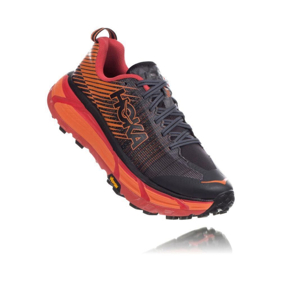 Black / Orange Hoka EVO Mafate 2 Men\'s Hiking Shoes | USA82IEFU