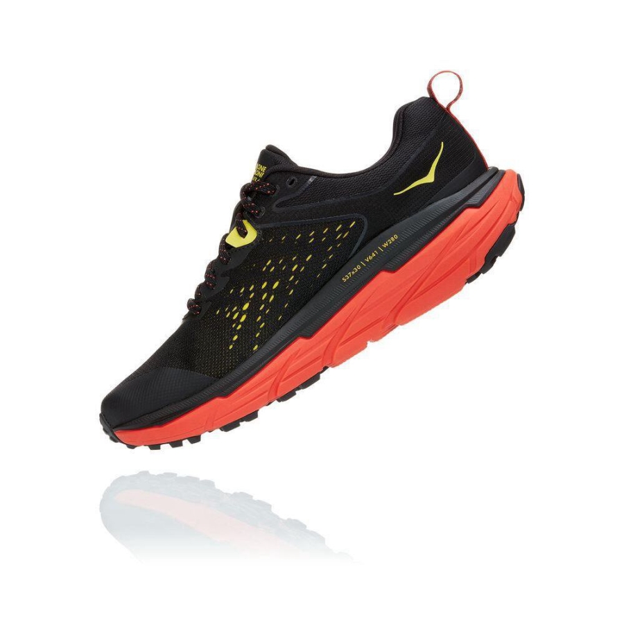 Black / Yellow Hoka Challenger ATR 6 GTX Men's Trail Running Shoes | USA03UFAR