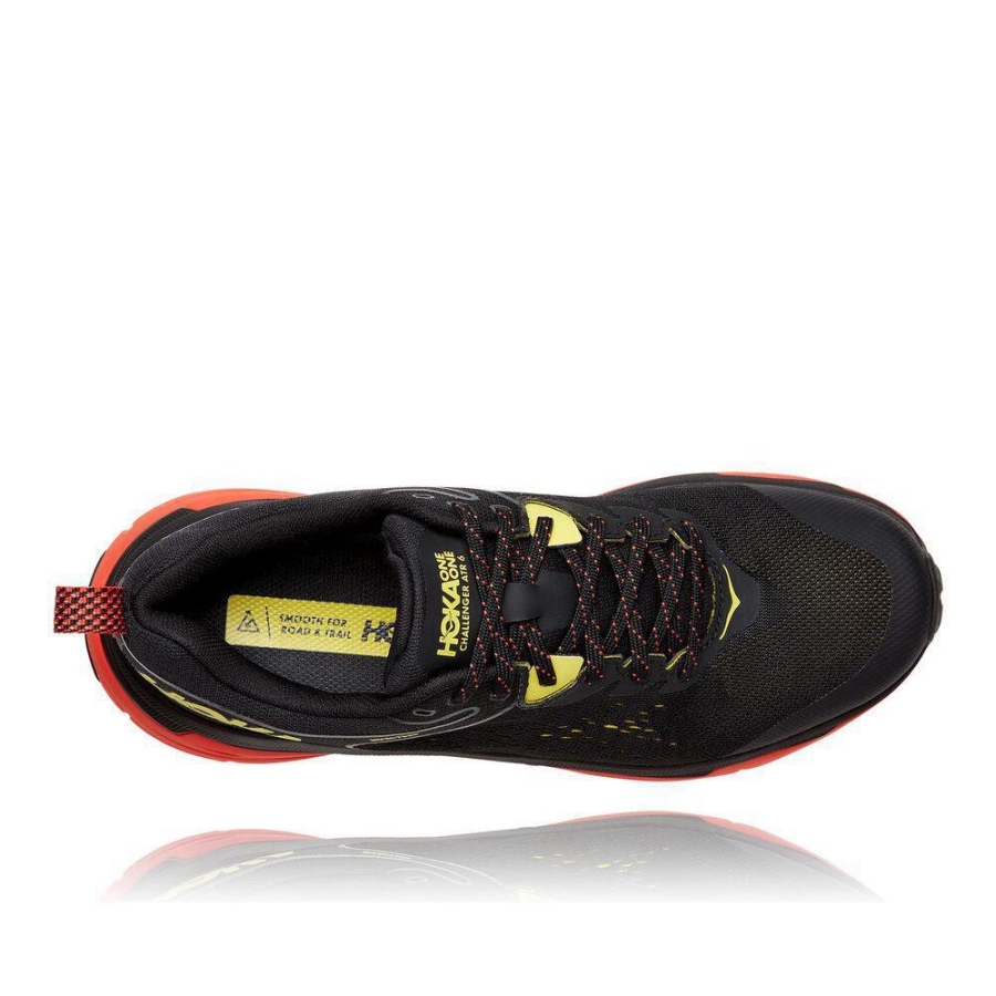 Black / Yellow Hoka Challenger ATR 6 GTX Men's Trail Running Shoes | USA03UFAR