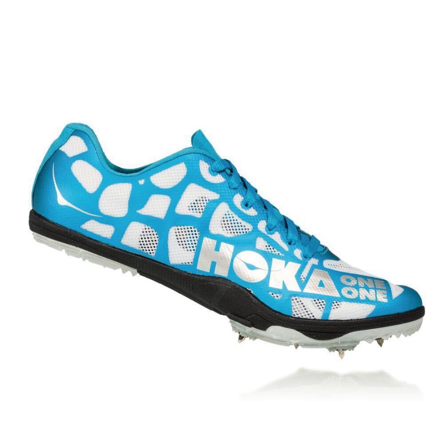 Blue / Black / White Hoka Rocket LD Men's Spikes Shoes | USA67KDEY