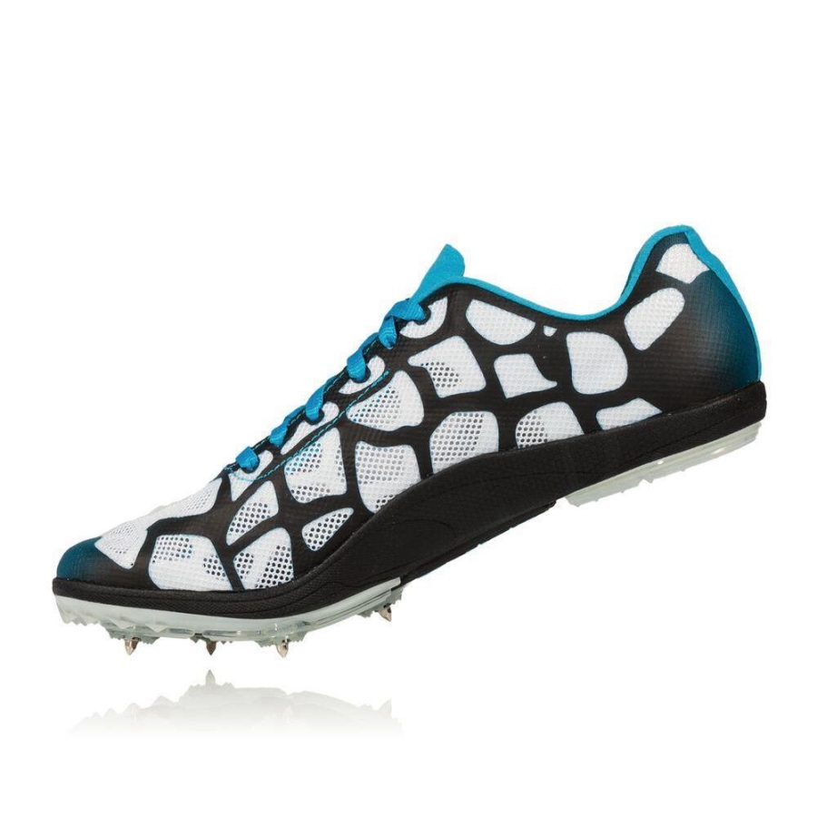 Blue / Black / White Hoka Rocket LD Men's Spikes Shoes | USA67KDEY