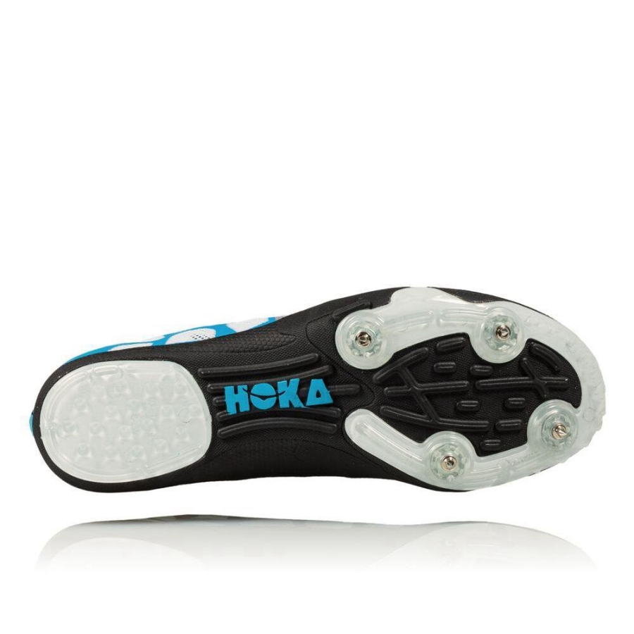 Blue / Black / White Hoka Rocket LD Men's Spikes Shoes | USA67KDEY