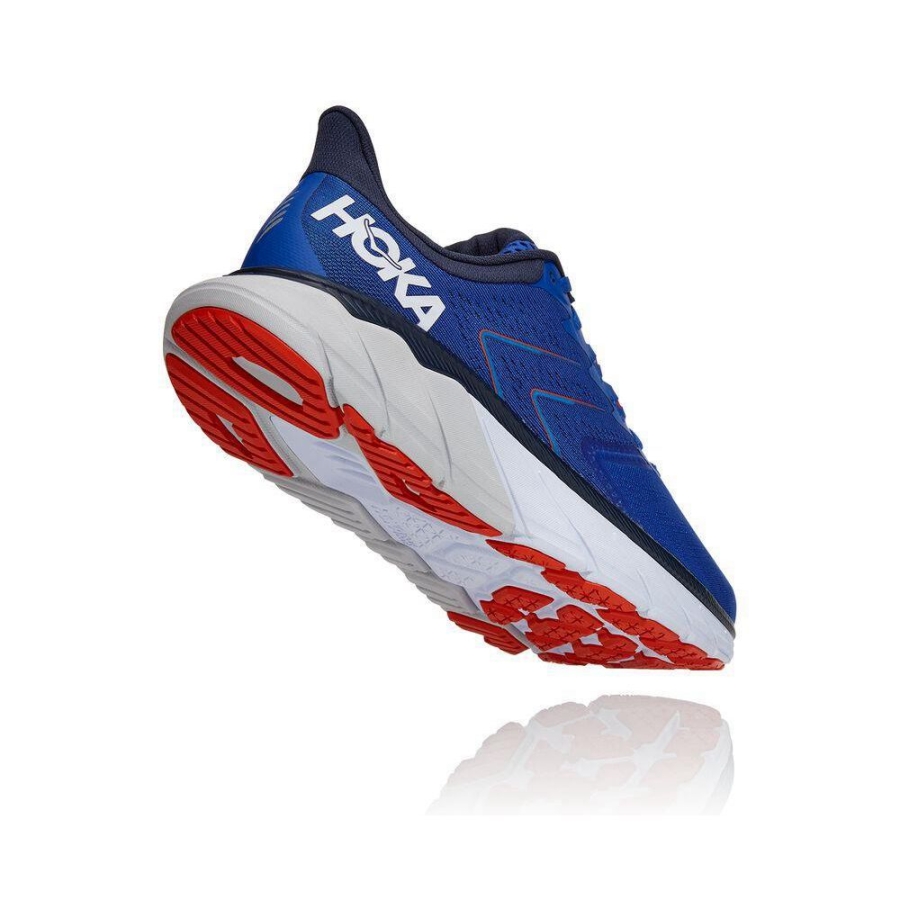 Blue Hoka Arahi 5 Men's Road Running Shoes | USA30YJGV