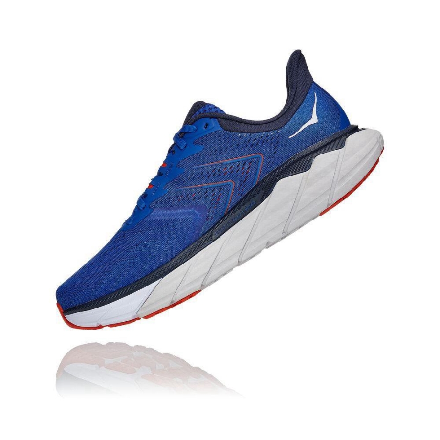 Blue Hoka Arahi 5 Men's Road Running Shoes | USA30YJGV