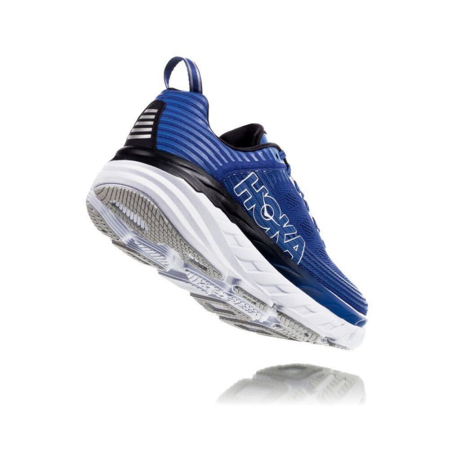 Blue Hoka Bondi 6 Men's Running Shoes | USA32FXLQ