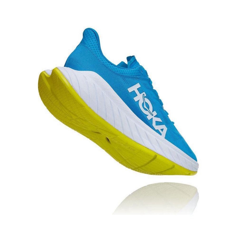 Blue Hoka Carbon X 2 Men's Sneakers | USA09FTHL