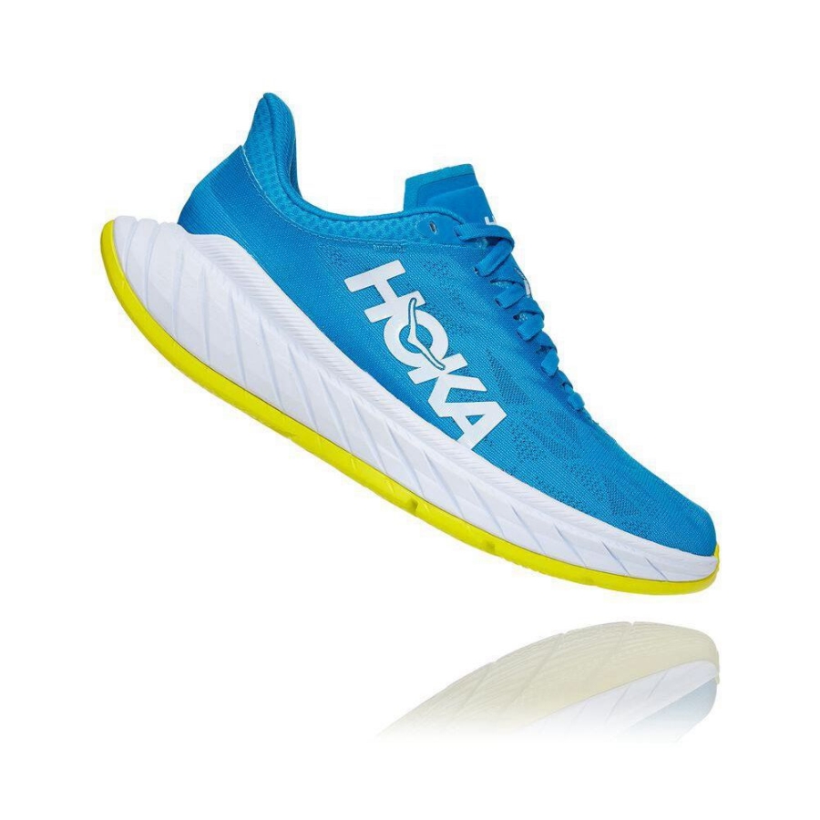 Blue Hoka Carbon X 2 Women's Lifestyle Shoes | USA41NAPF