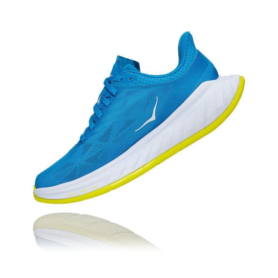 Blue Hoka Carbon X 2 Women's Lifestyle Shoes | USA41NAPF