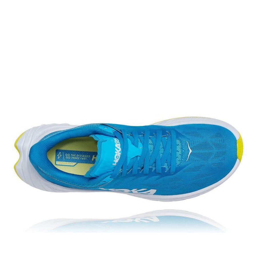 Blue Hoka Carbon X 2 Women's Lifestyle Shoes | USA41NAPF