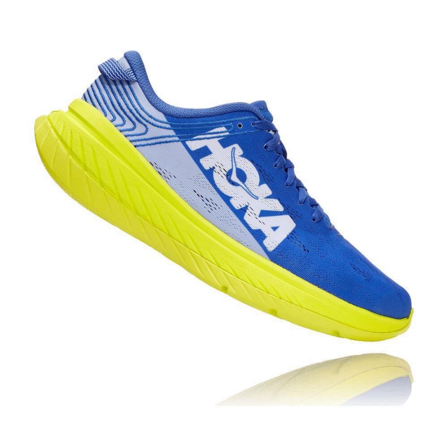 Blue Hoka Carbon X Men's Road Running Shoes | USA04VRYH