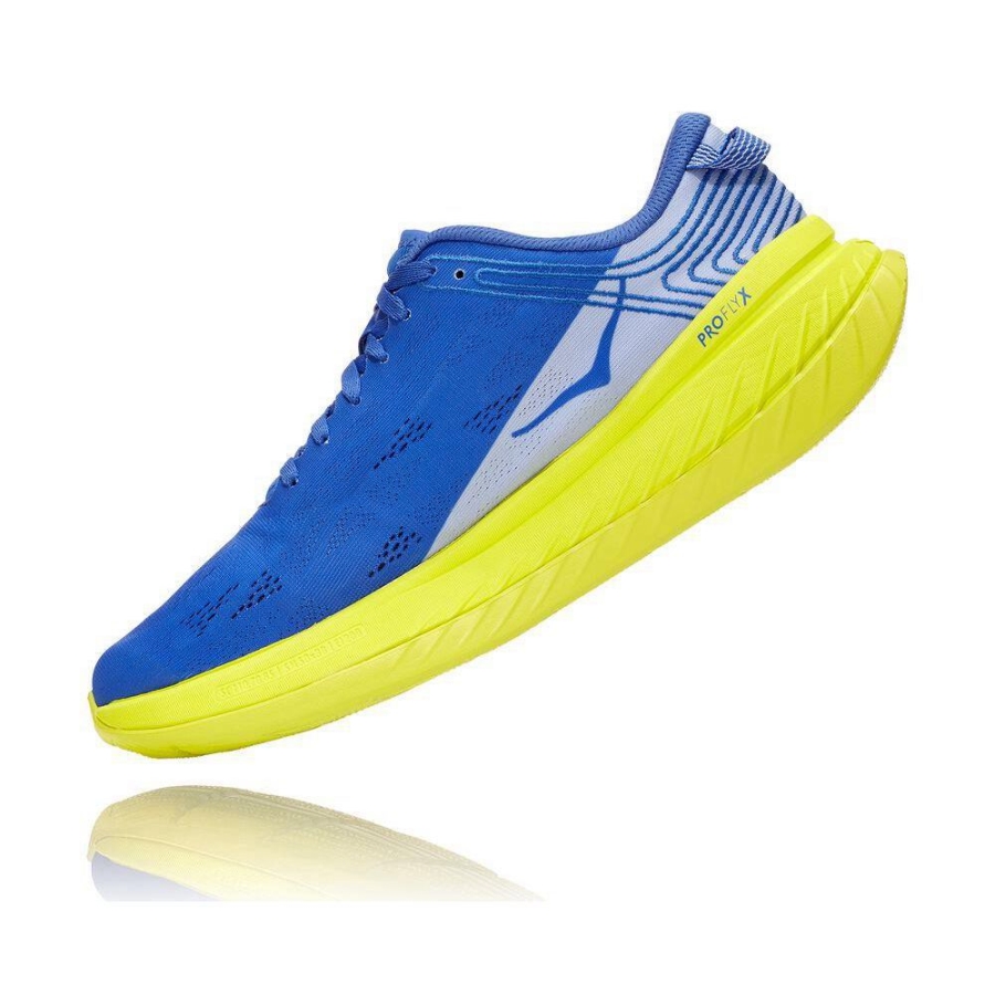 Blue Hoka Carbon X Men's Road Running Shoes | USA04VRYH