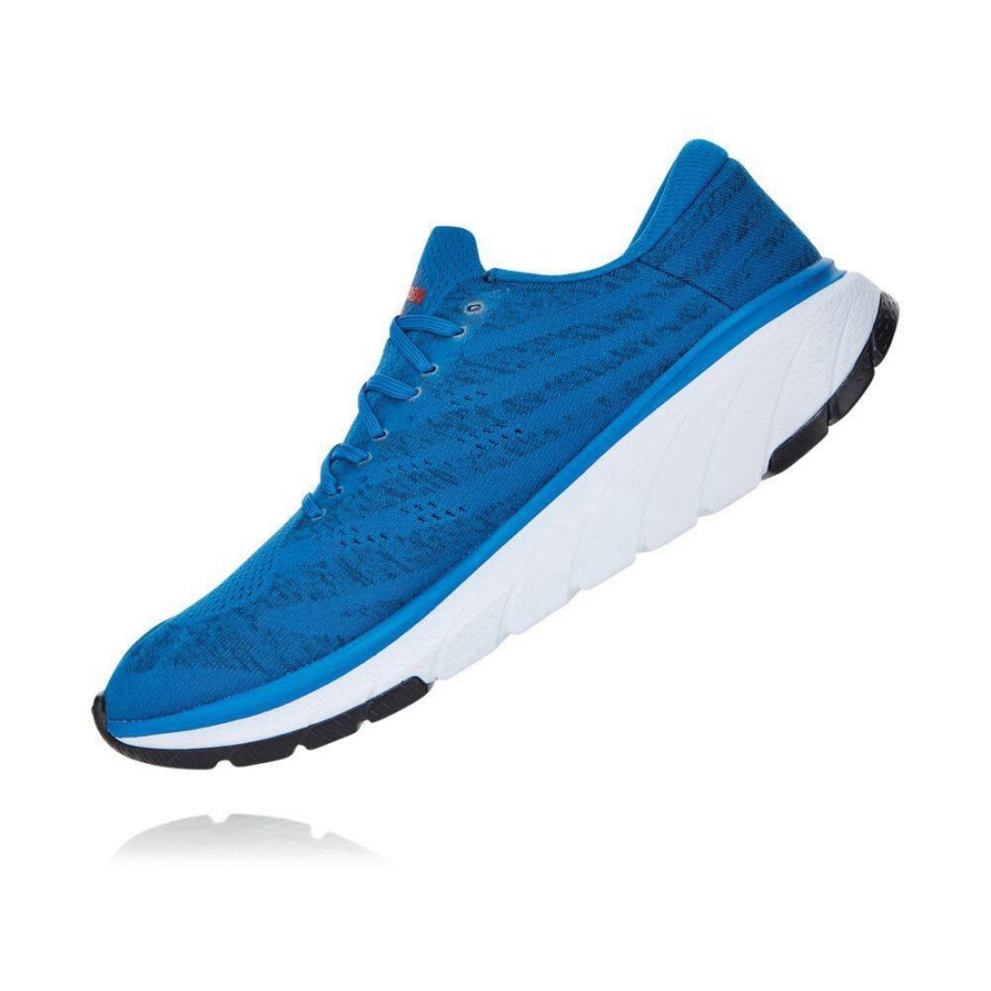 Blue Hoka Cavu 3 Men's Road Running Shoes | USA07HYJG