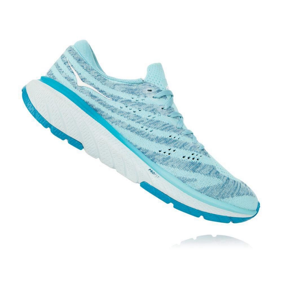 Blue Hoka Cavu 3 Women's Road Running Shoes | USA03CZYQ