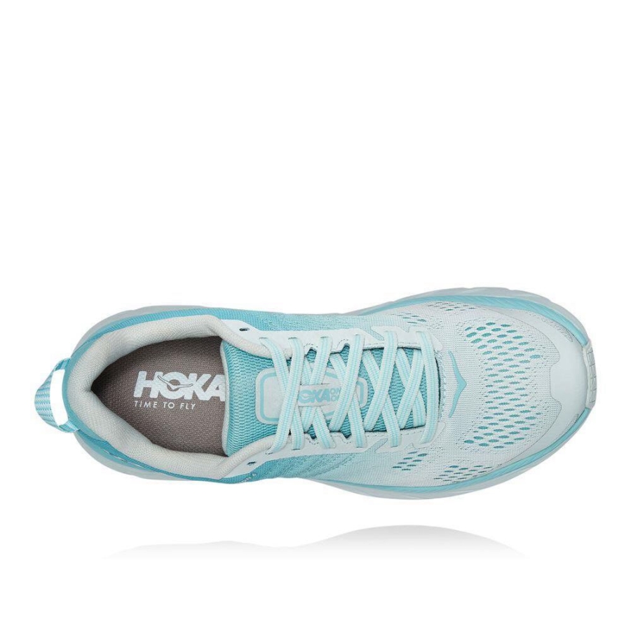 Blue Hoka Clifton 6 Women's Road Running Shoes | USA21RKNQ