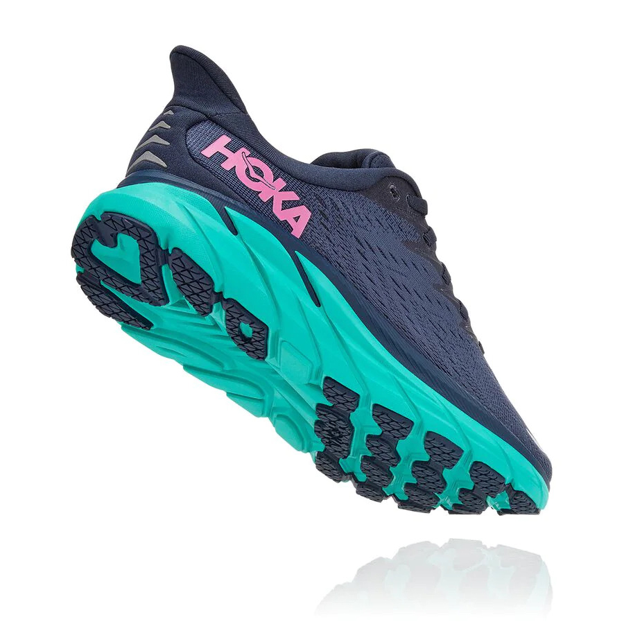 Blue Hoka Clifton 8 Women's Road Running Shoes | USA58MBUV