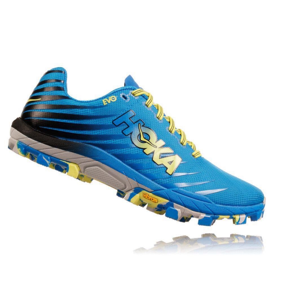 Blue Hoka EVO Jawz Men's Sneakers | USA68KMPV