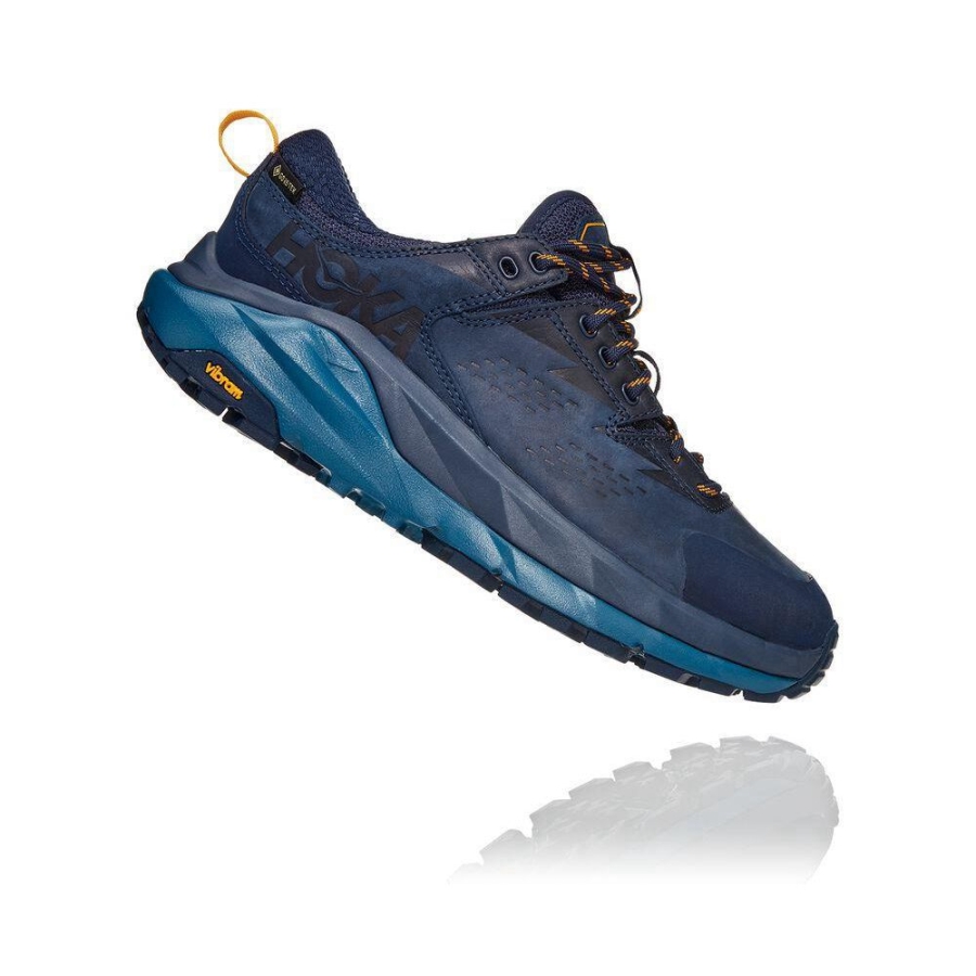 Blue Hoka Kaha Low GTX Women's Hiking Shoes | USA63PDMR