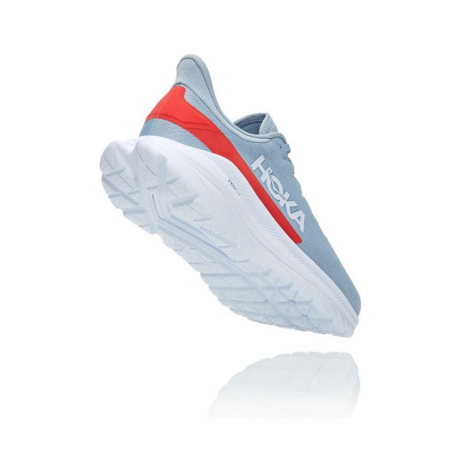 Blue Hoka Mach 4 Men's Road Running Shoes | USA07JMKS