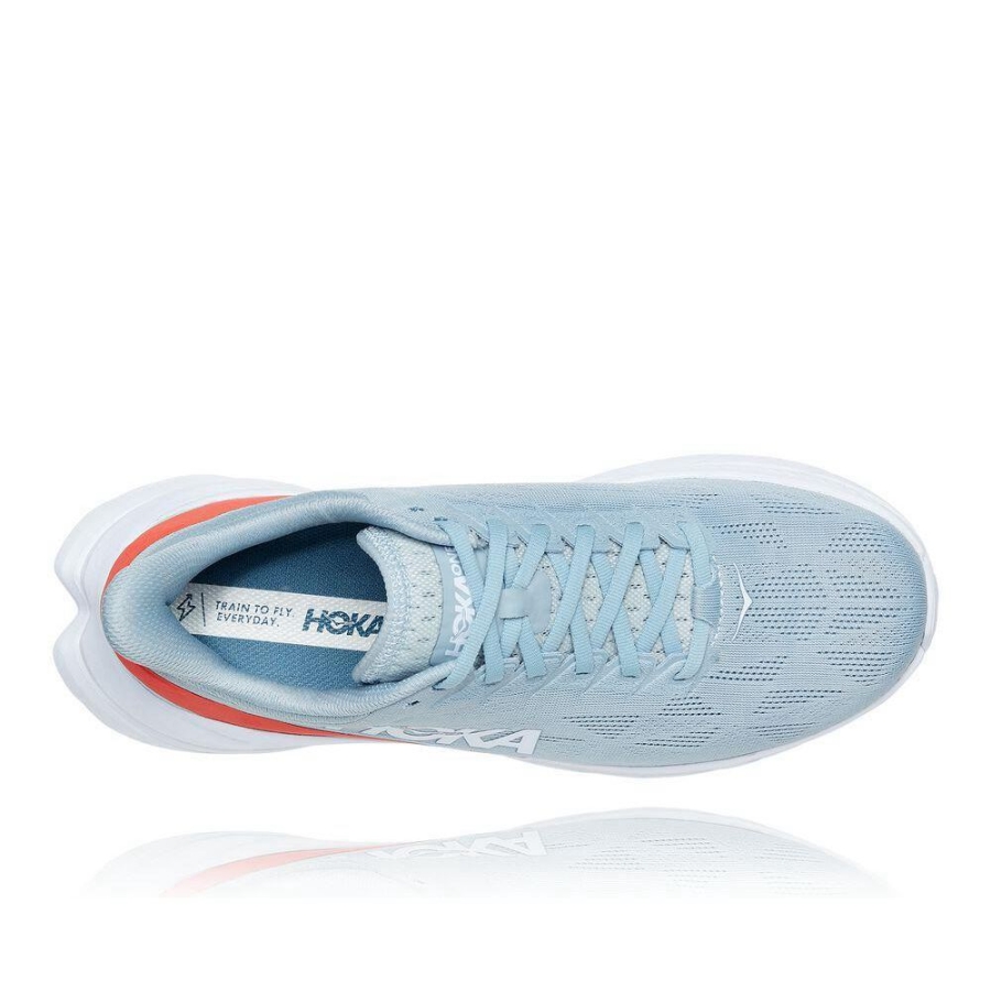 Blue Hoka Mach 4 Men's Road Running Shoes | USA07JMKS