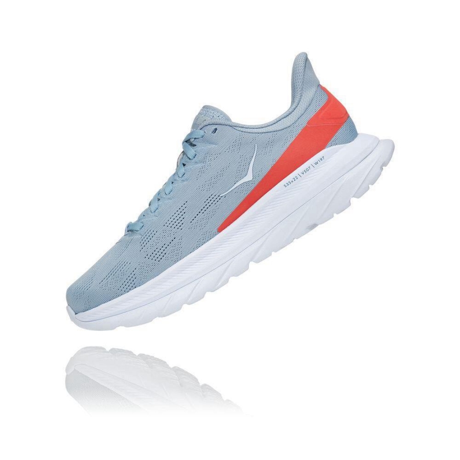 Blue Hoka Mach 4 Women's Road Running Shoes | USA54YFWQ