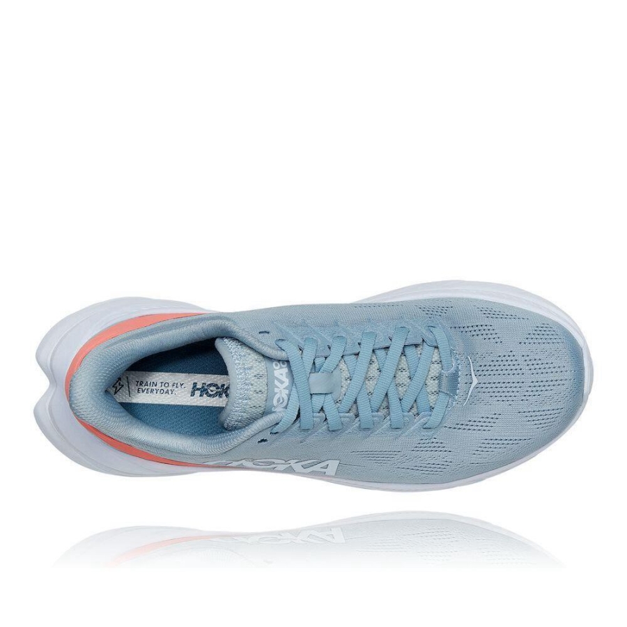 Blue Hoka Mach 4 Women's Road Running Shoes | USA54YFWQ