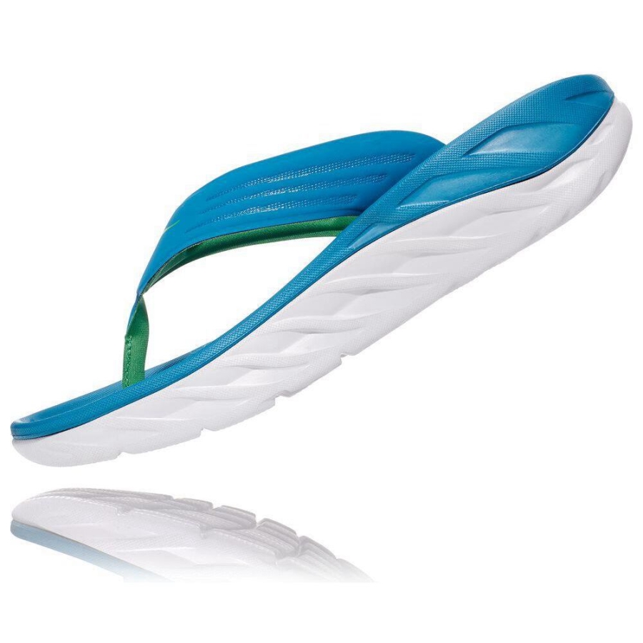 Blue Hoka ORA Men's Recovery Flip Flops | USA09TNKG