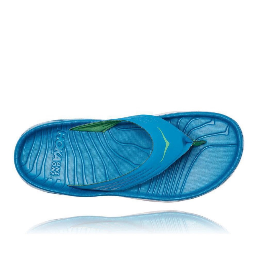 Blue Hoka ORA Men's Recovery Flip Flops | USA09TNKG