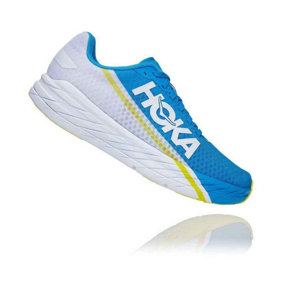 Blue Hoka Rocket X Men's Road Running Shoes | USA31IUZC