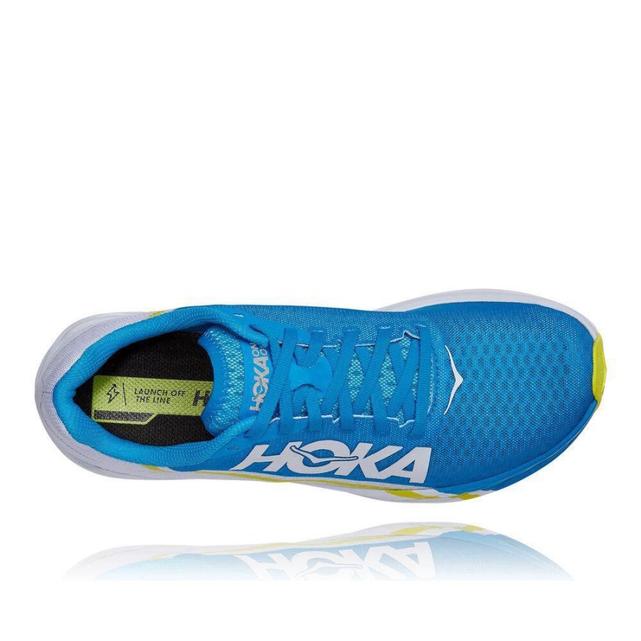 Blue Hoka Rocket X Men's Road Running Shoes | USA31IUZC