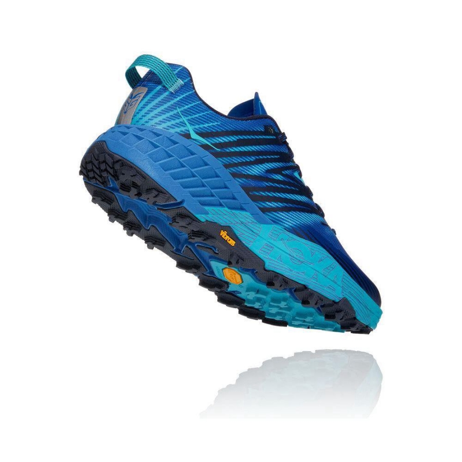 Blue Hoka Speedgoat 4 Men's Hiking Shoes | USA05OQRM